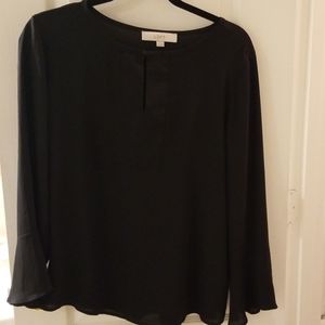 Loft black blouse